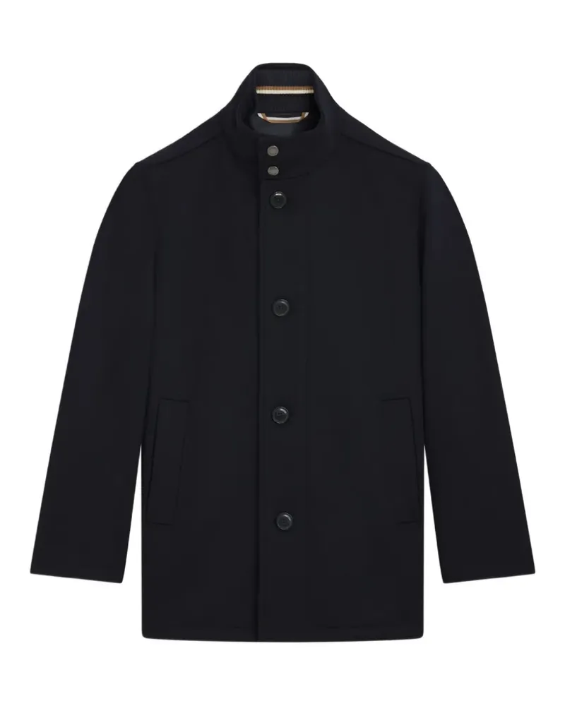 HUGO BOSS Mantel mit Stehkragen - Blau Blau