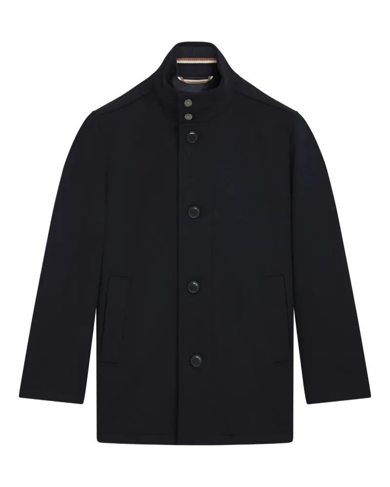 HUGO BOSS Mantel mit Stehkragen - Blau Blau