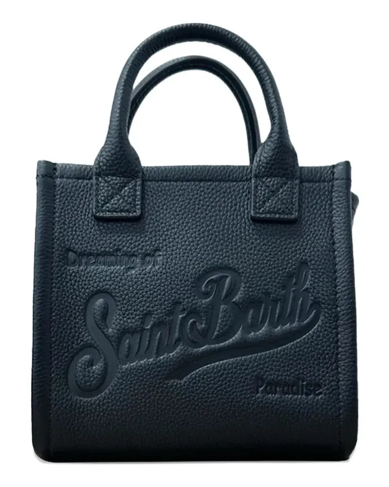 MC2 Saint Barth Mini Tote Bag mit Logo-Prägung - Schwarz Schwarz