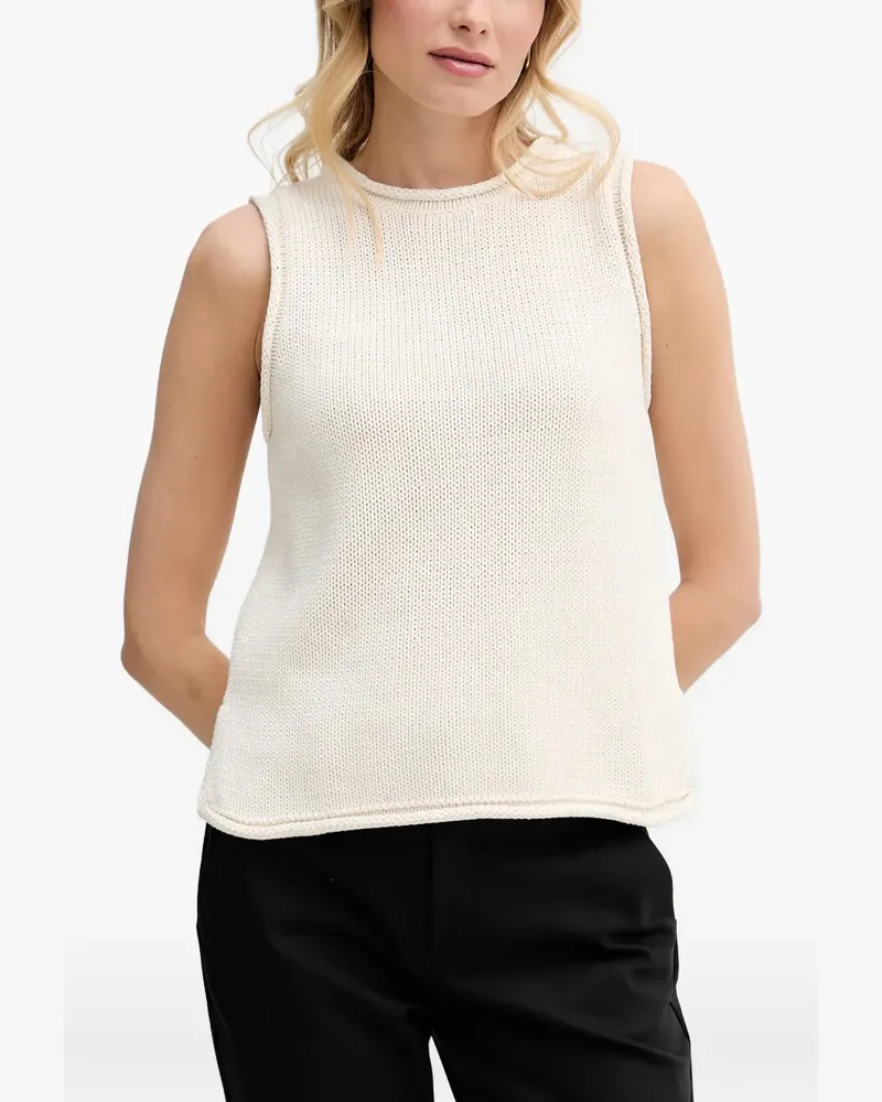 Mos Mosh MMAubin SL Top mit gerollten Kanten - Nude Nude