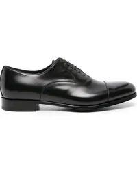 D4.0 Oxford-Schuhe aus glattem Leder Schwarz