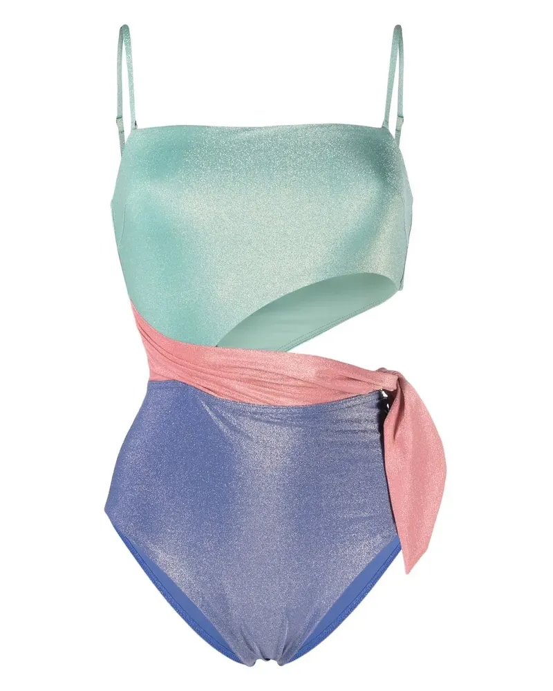 Zimmermann Clover Lurex-Badeanzug - Grün Grün