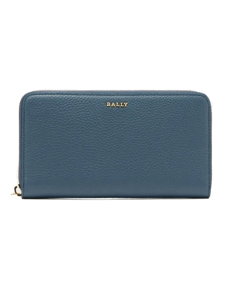 Bally grained zip-around wallet - Blau Blau