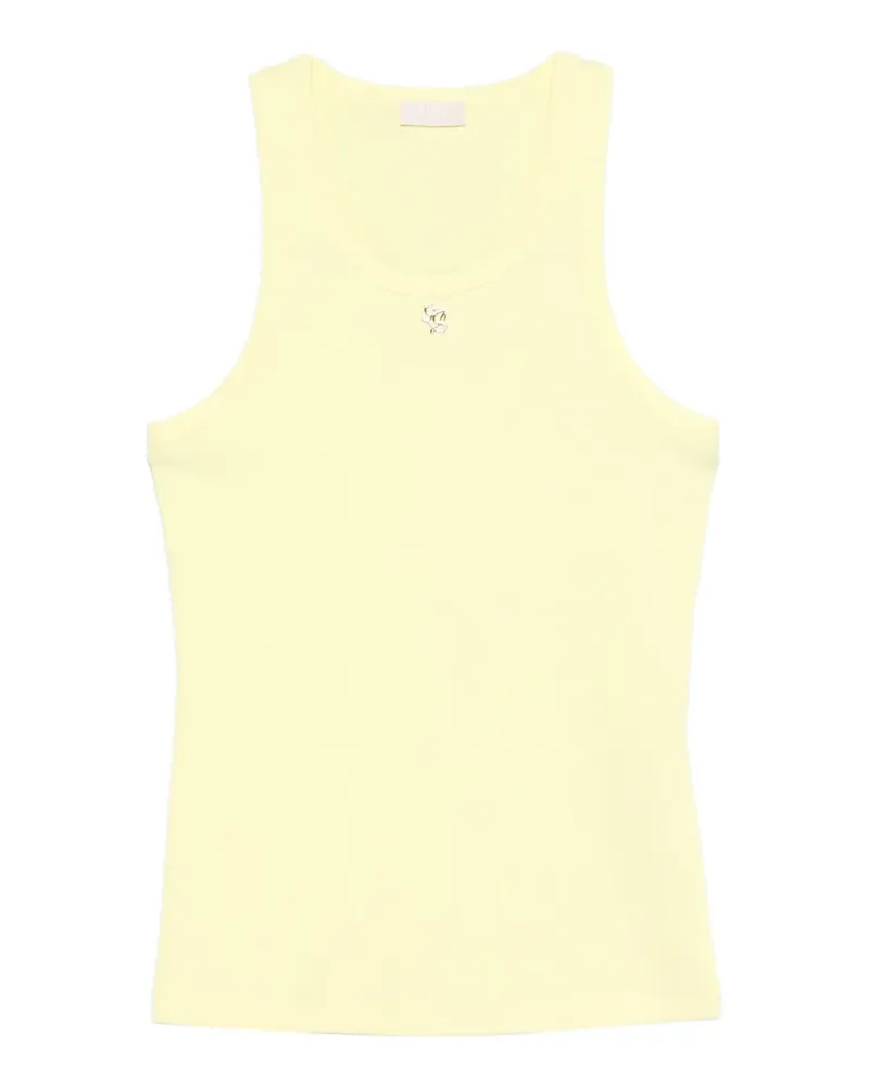 Liu Jo ribbed-knit tank top - Gelb Gelb