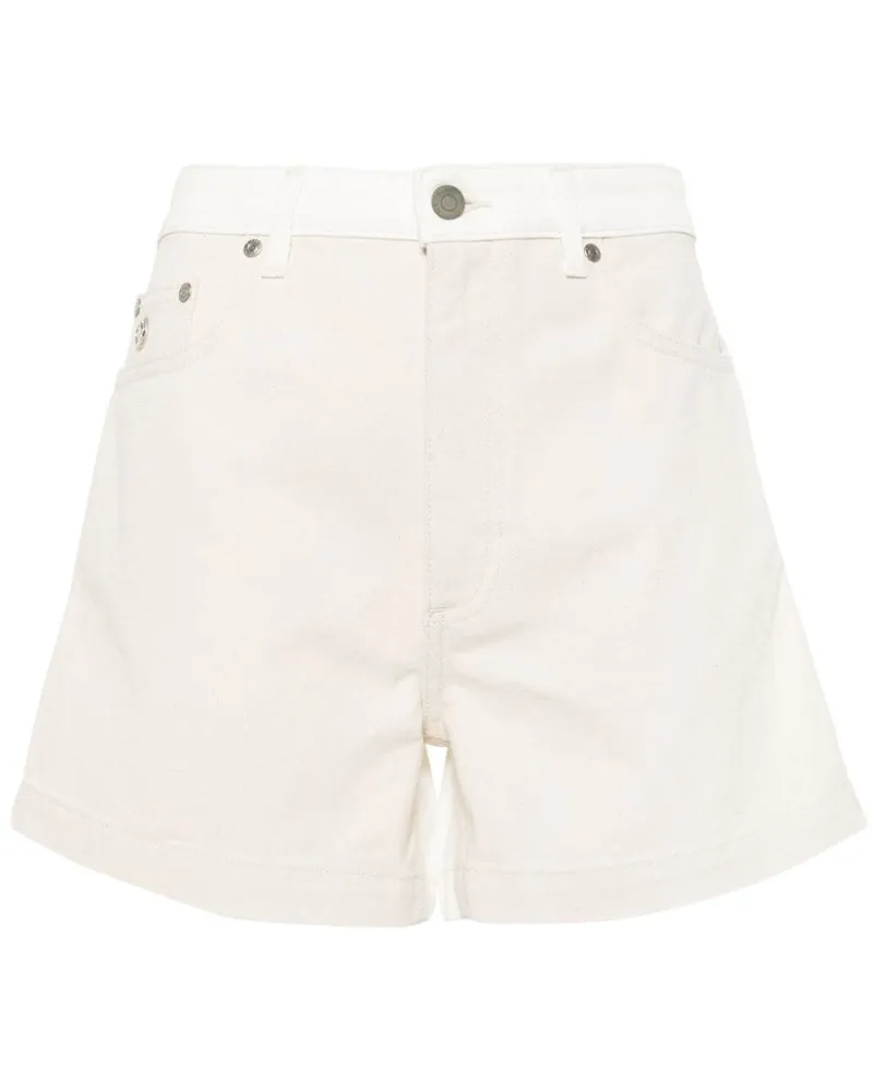 Stella McCartney Zweifarbige Jeans-Shorts Nude