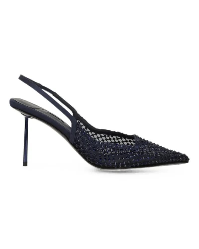 Le Silla Gilda crystal-embellished mesh pumps - Blau Blau