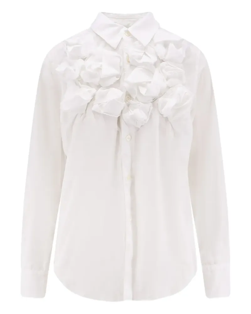 Comme des Garçons ruffled-detail shirt - Weiß Weiß