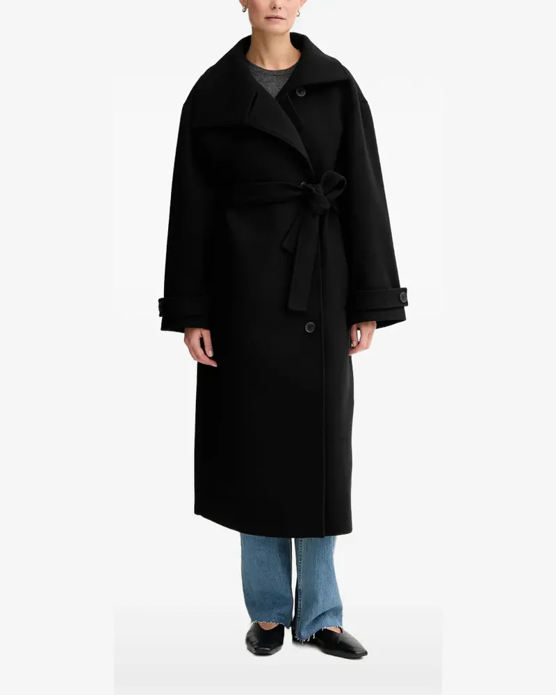 Marc O'Polo tie-waist coat - Schwarz Schwarz