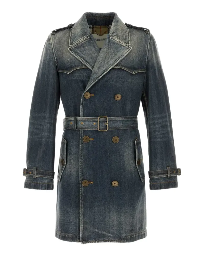 Burberry Trenchcoat mit Gürtel - Blau Blau