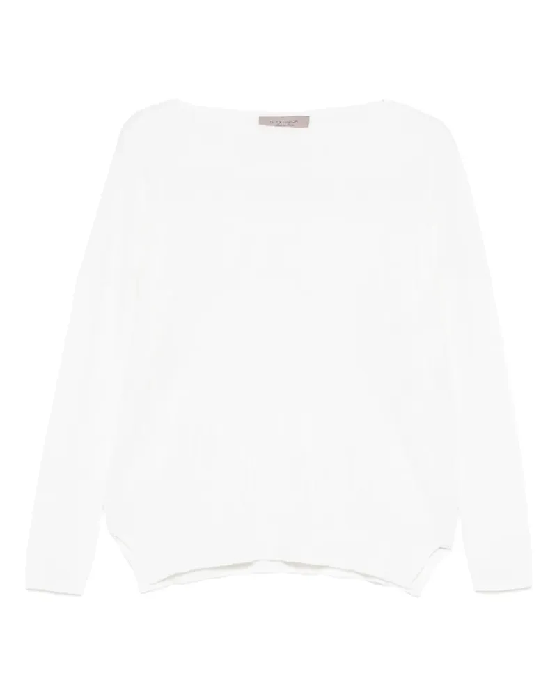 D.EXTERIOR boat-neck sweater - Weiß Weiß