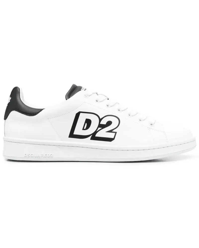 Dsquared2 Sneakers mit Logo-Print - Weiß Weiß