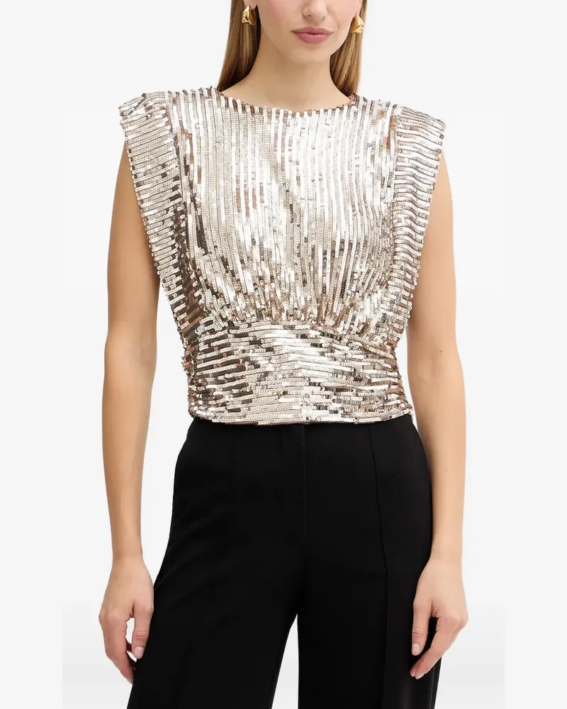 HUGO BOSS Illana sleeveless top - Gold Gold