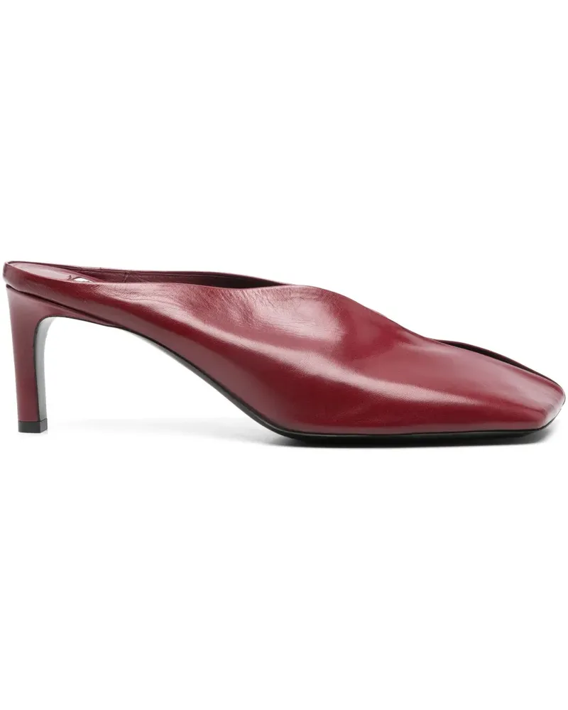 Jil Sander Mules, 70mm - Rot Rot