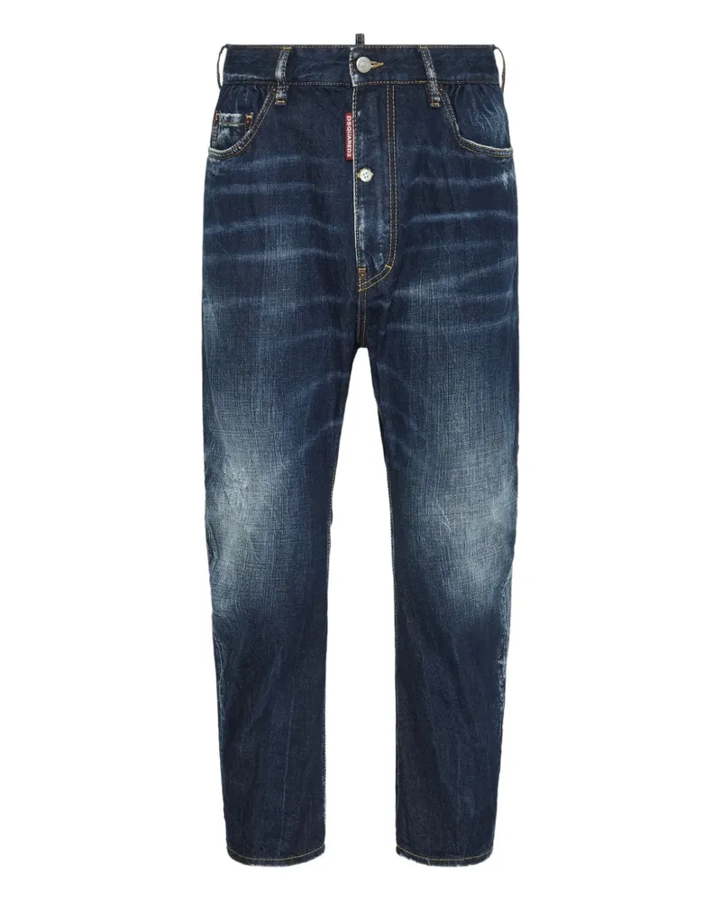 Dsquared2 Ausgeblichene Tapered-Jeans - Blau Blau