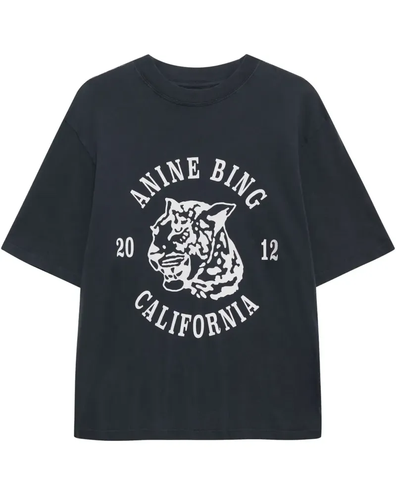 Anine Bing Avi T-Shirt - Schwarz Schwarz