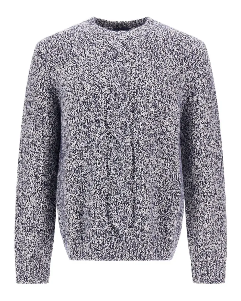 Herno cable-knit button-detail sweater - Blau Blau