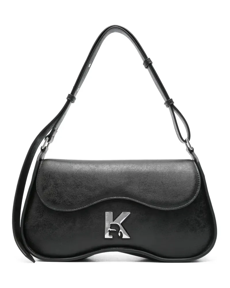 Karl Lagerfeld Schultertasche mit K-Logo - Schwarz Schwarz