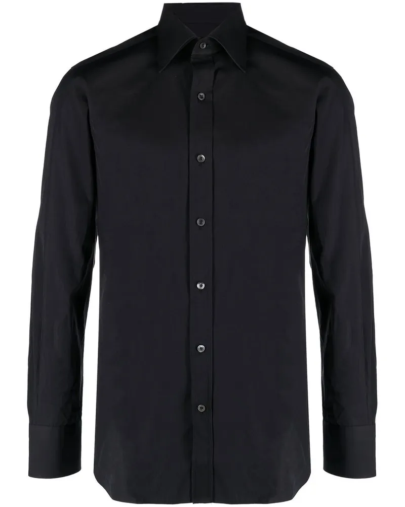 Tom Ford Langärmeliges Hemd - Schwarz Schwarz
