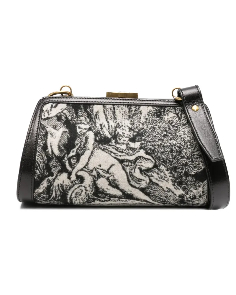 Vivienne Westwood Handtasche mit grafischem Print - Schwarz Schwarz