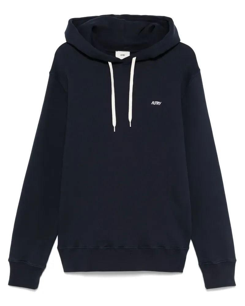 AUTRY Hoodie mit Logo-Stickerei Blau