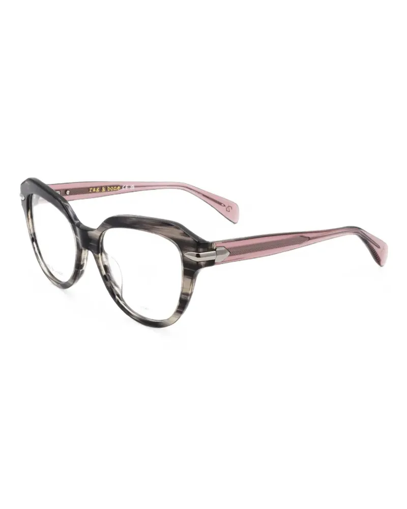 Rag & Bone Brille mit geometrischem Gestell - Grau Grau