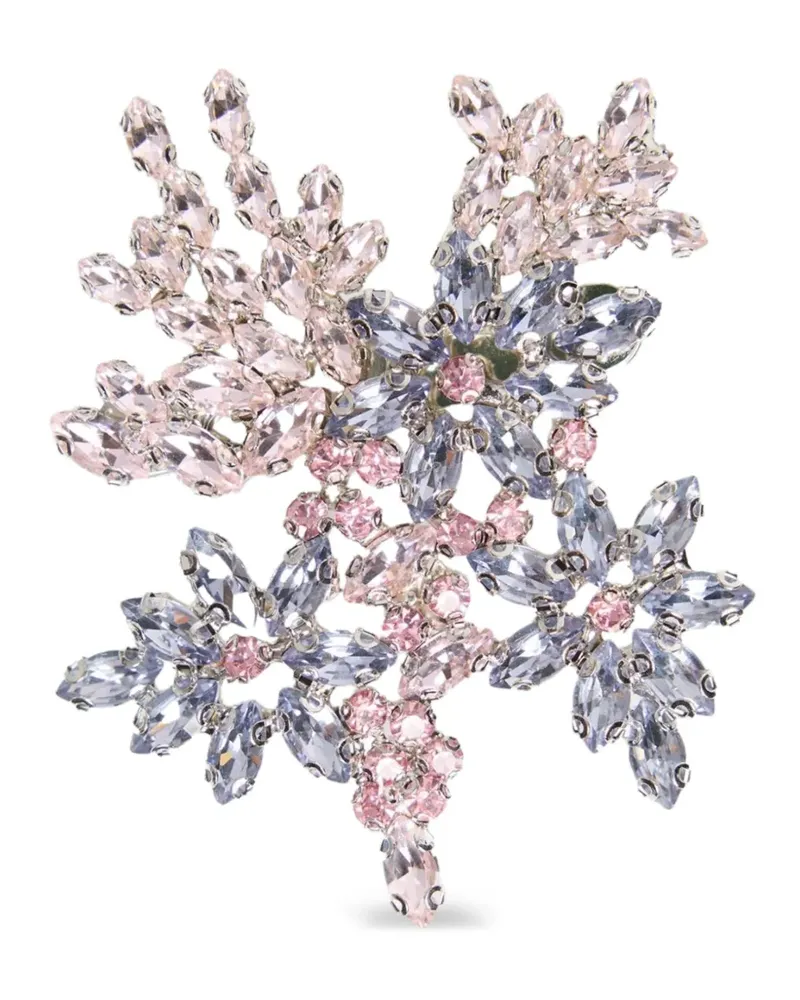 Erdem flower brooch - Blau Blau