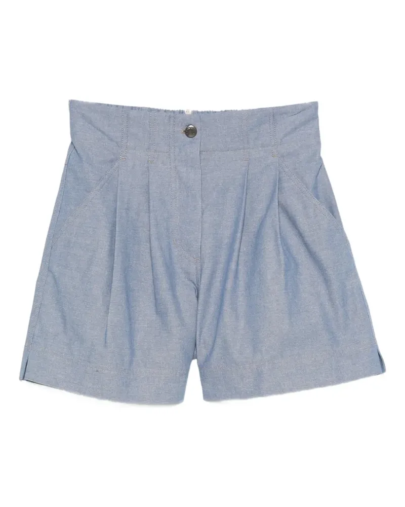 Moncler Hoch sitzende Chino-Shorts - Blau Blau
