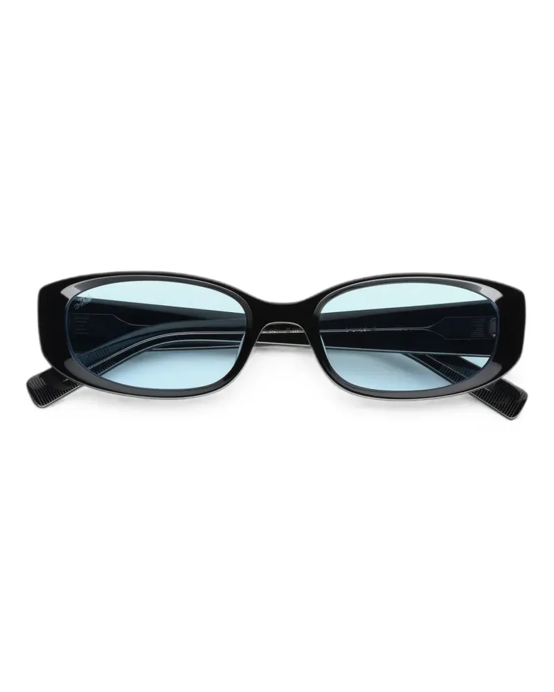 AKILA Mira Sonnenbrille mit ovalem Gestell - Schwarz Schwarz