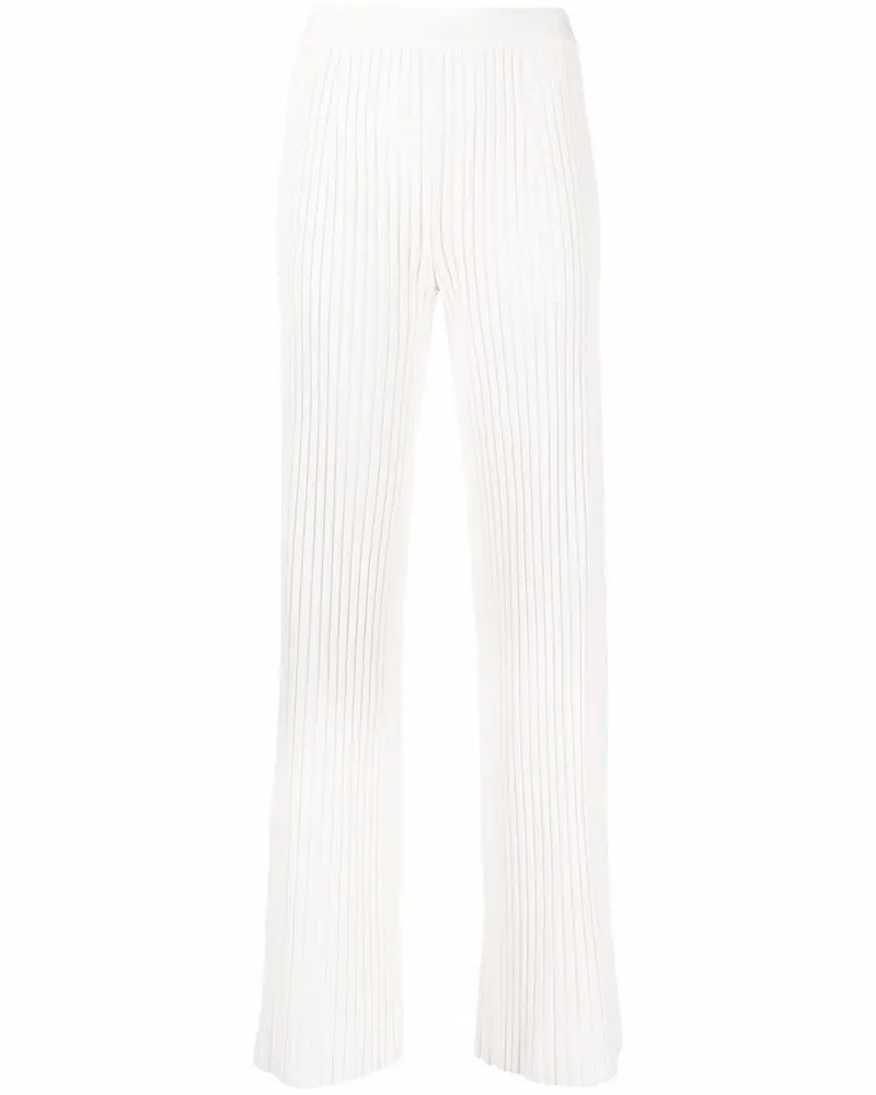MRZ Gerippte Strickhose - Weiß Weiß