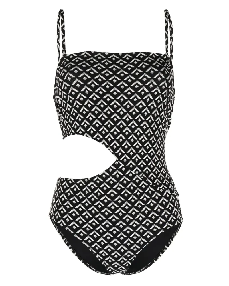 Solid and Striped The Cameron Badeanzug - Schwarz Schwarz