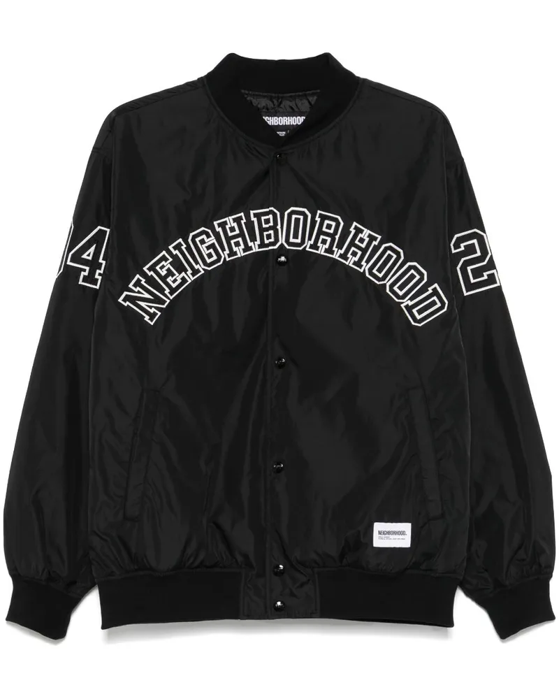 Neighborhood Baseball-Jacke - Schwarz Schwarz