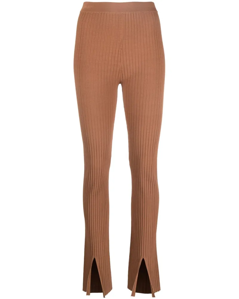 Nanushka Leggings mit Schlitz - Braun Braun