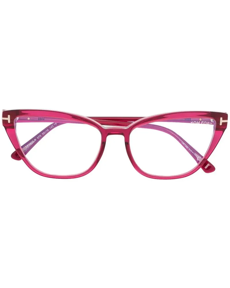 Tom Ford Brille mit Cat-Eye-Gestell - Rosa Rosa
