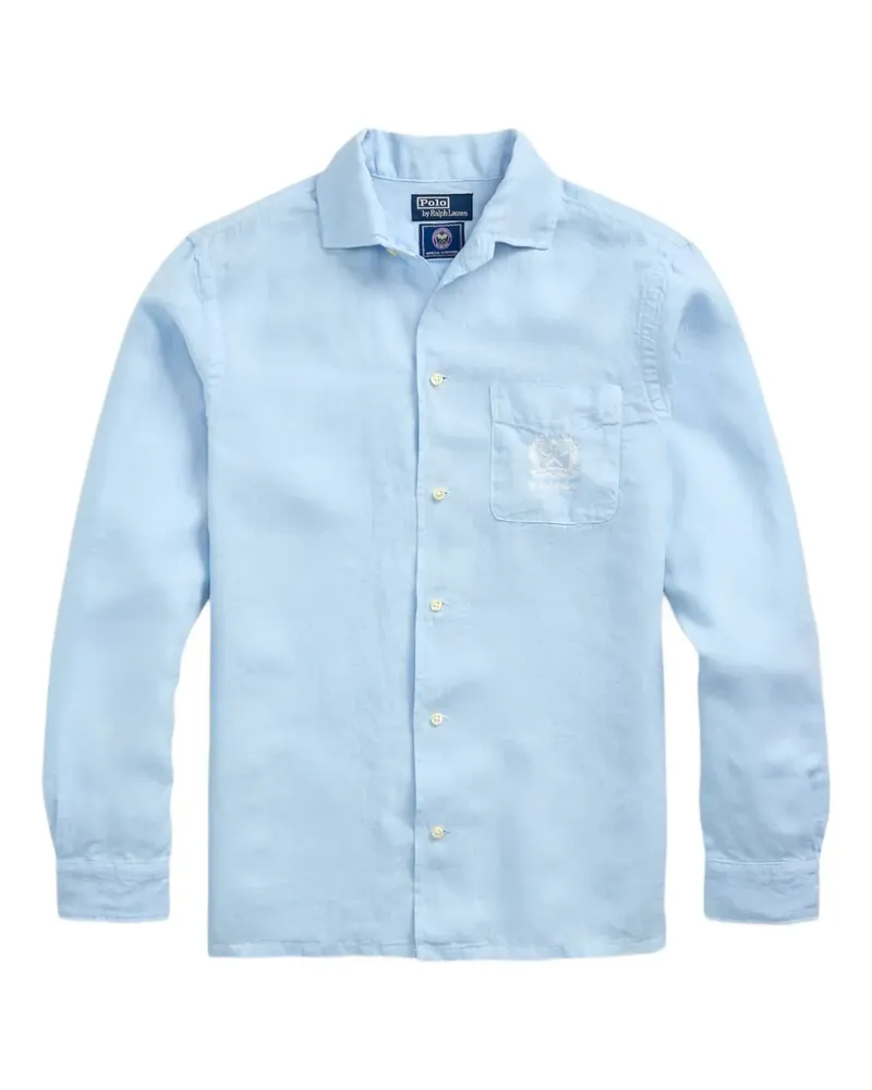 Ralph Lauren x Wimbeldon Hemd mit Knöpfen - Blau Blau