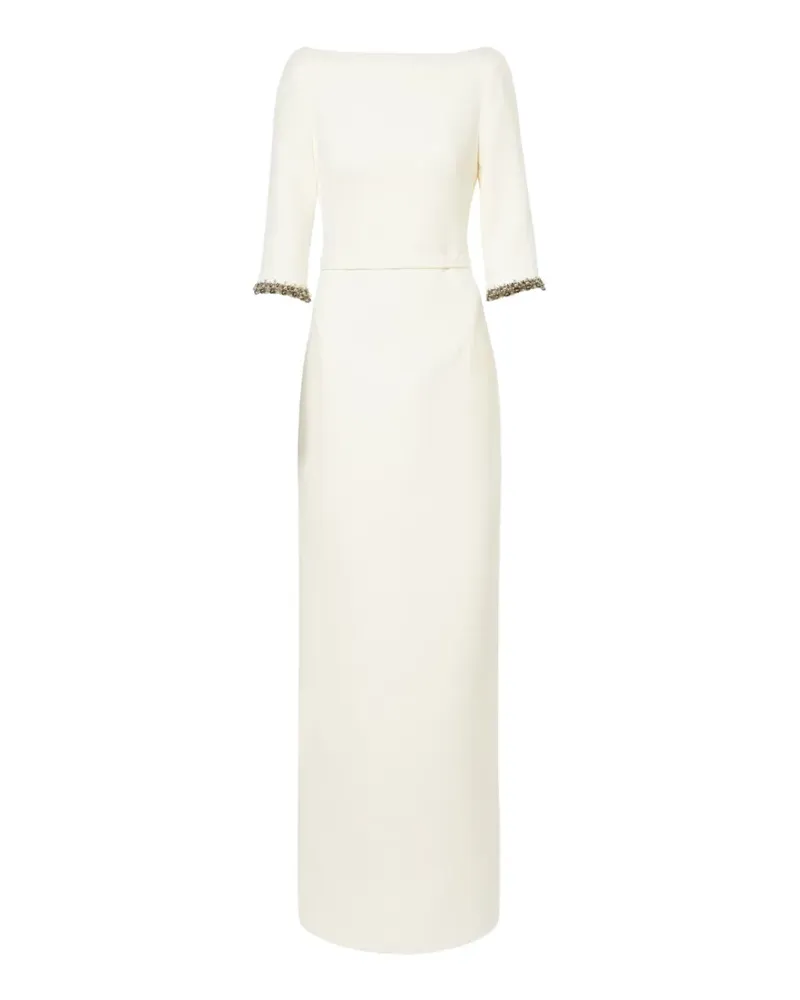 Safiyaa crystal-embellished maxi dress - Weiß Weiß