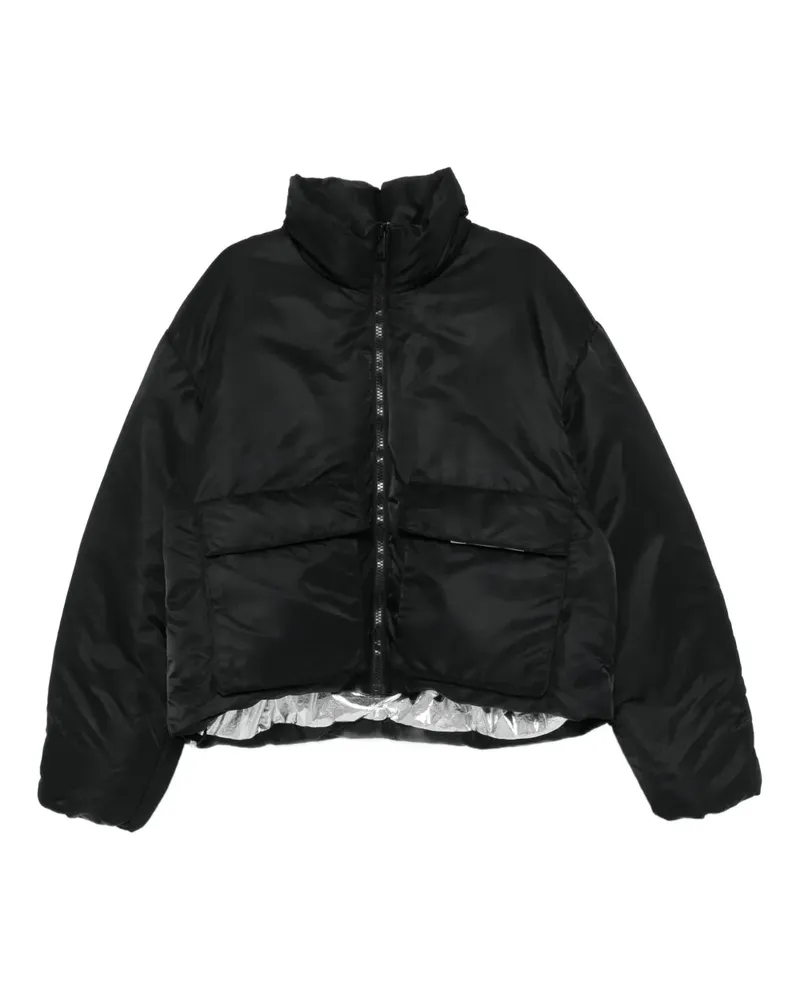 PURPLE BRAND zip-front flap-pocket jacket - Schwarz Schwarz