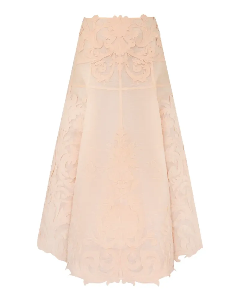 Zimmermann Rebellion Filigrane Midirock - Nude Nude