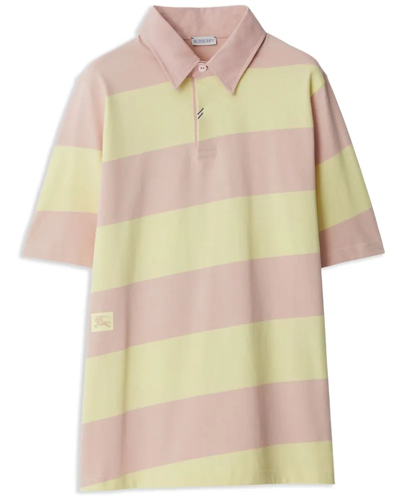 Burberry Gestreiftes Poloshirt - Nude Nude