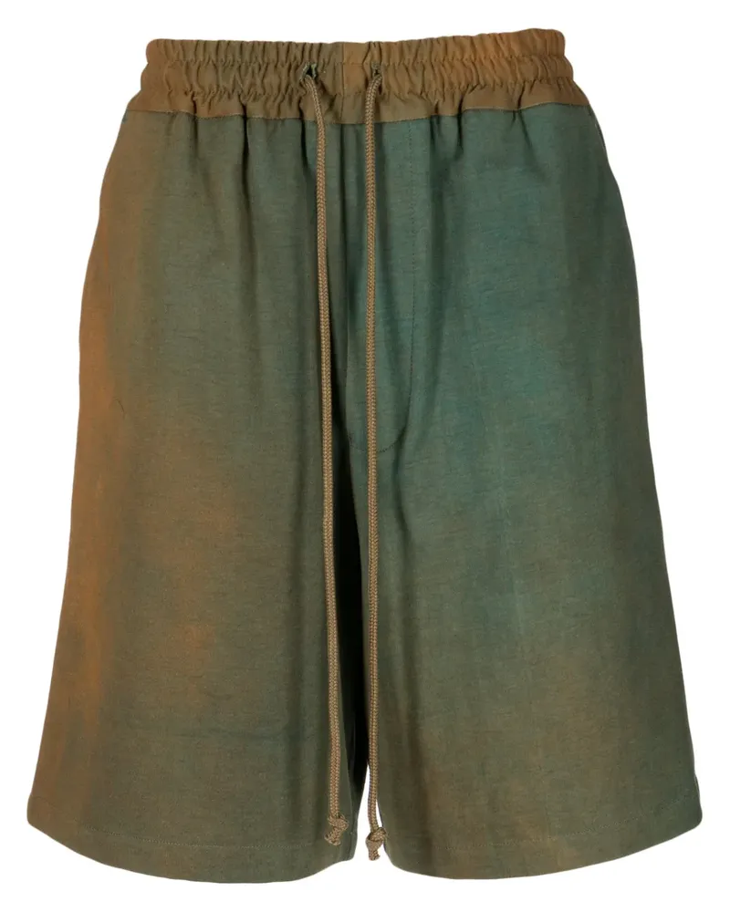 Song For The Mute Shorts mit Bleach-Effekt - Braun Braun