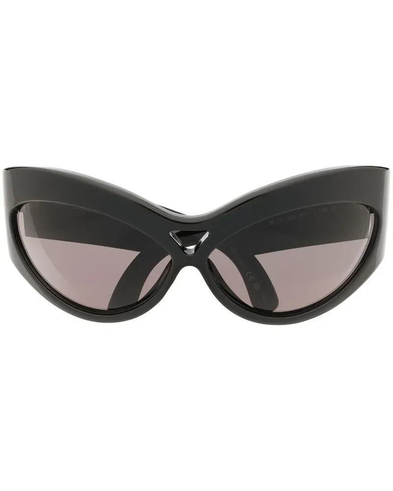 Saint Laurent SL73 Cat-Eye-Sonnenbrille - Schwarz Schwarz
