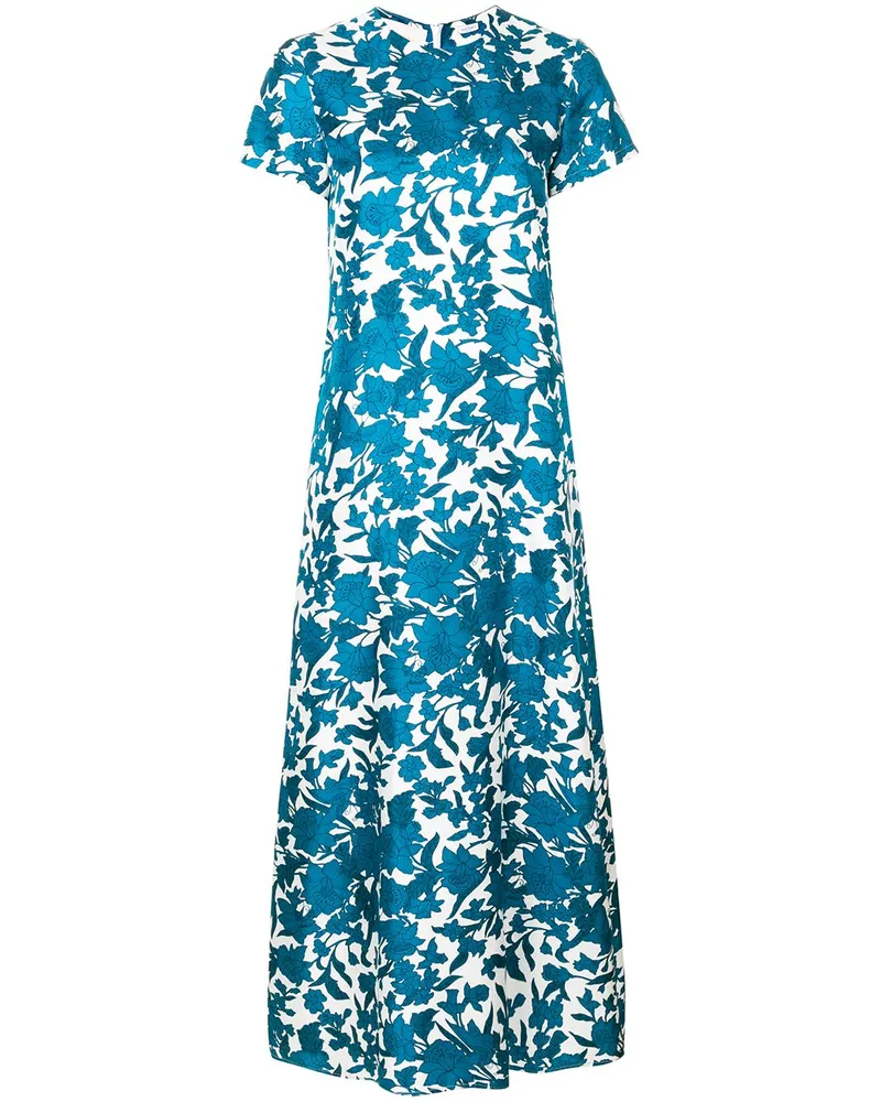 La DoubleJ floral print maxi dress - Blau Blau