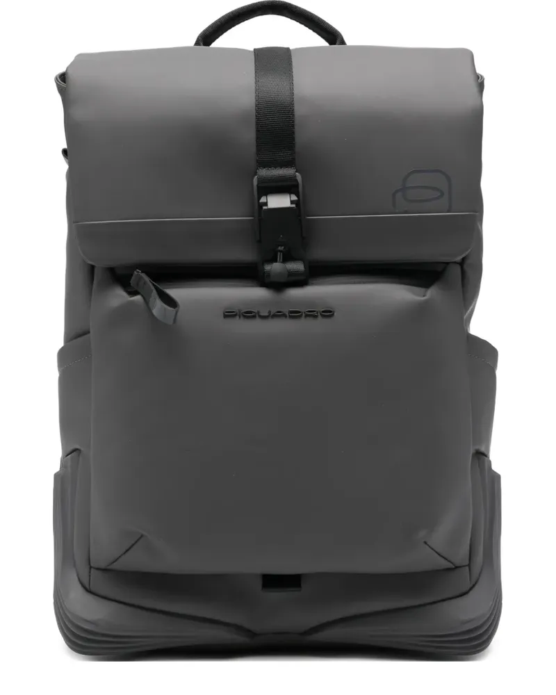 Piquadro Rucksack mit Logo-Detail - Grau Grau