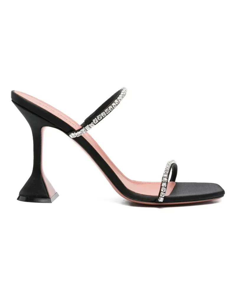 Amina Muaddi Gilda crystal-embellishment sandals - Schwarz Schwarz