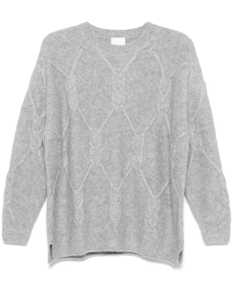 ALLUDE Pullover mit meliertem Effekt - Grau Grau