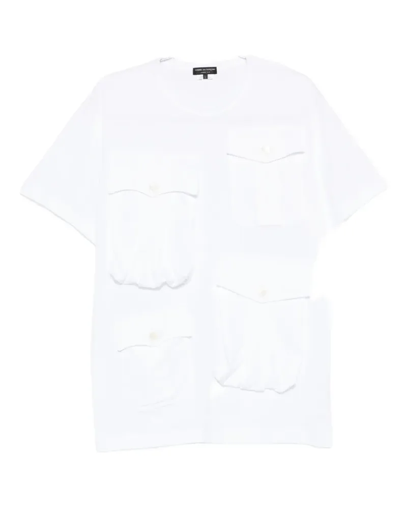 Comme des Garçons multi-pocket t-shirt - Weiß Weiß