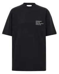 Ferragamo T-Shirt mit Logo-Print Schwarz