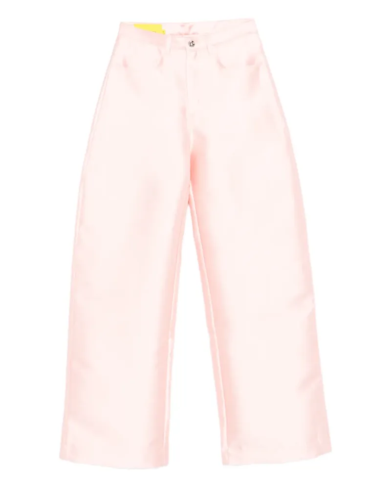 Marques ' Almeida satin belt-loop trousers - Rosa Rosa