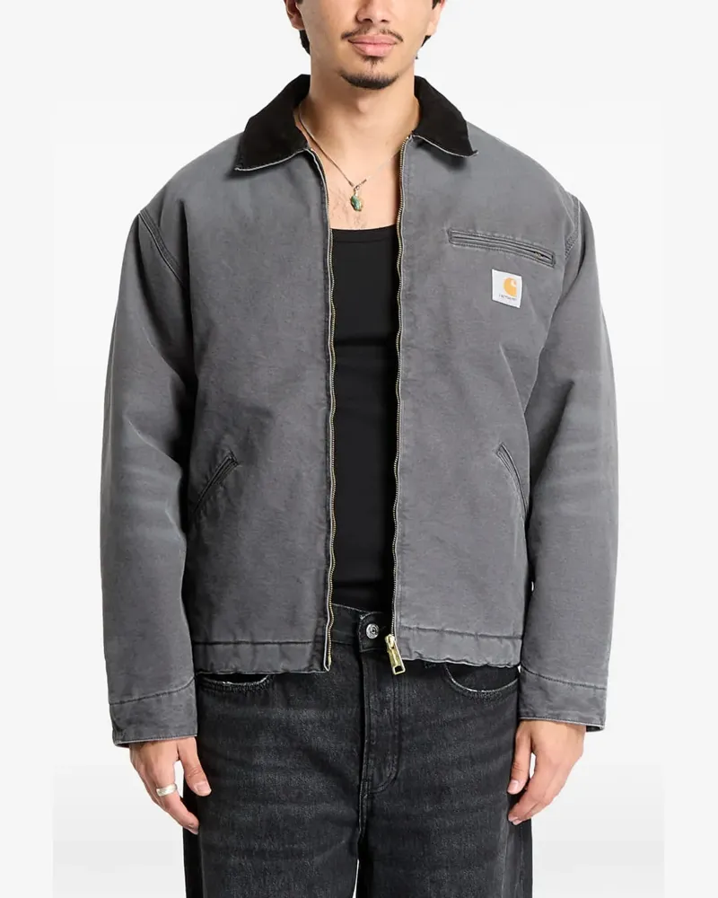 Carhartt WIP OG Detroit Jacke mit Reißverschluss - Grau Grau