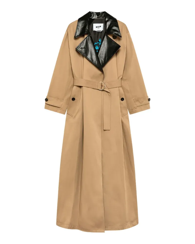 MSGM Trenchcoat mit Gürtel - Nude Nude
