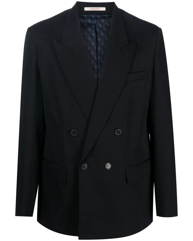 Valentino Garavani Doppelreihiges Sakko - Blau Blau